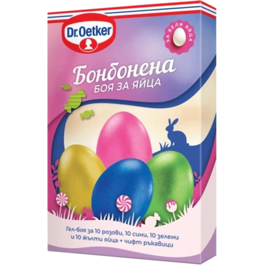 Бонбонена боя за 40 яйца Dr. Oetker, гел - 4 х 5 мл