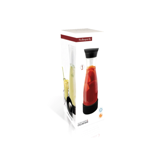 Стъклена гарафа за течности с охладител Vin Bouquet 1 л