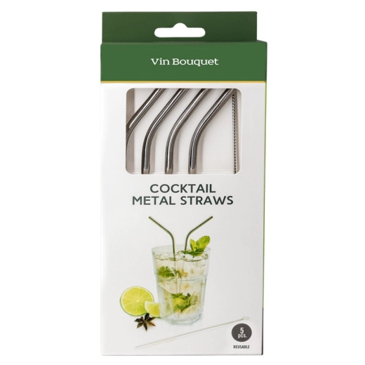 Коктейлни метални сламки Vin Bouquet 
