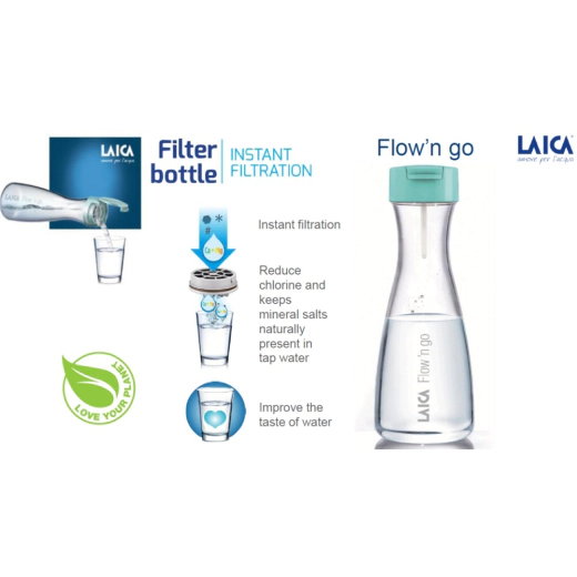 Филтрираща гарафа Laica Flow and Go, 1 л