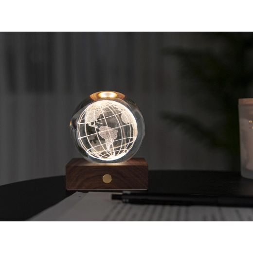 Смарт лампа Gingko 3D Amber Crystal - Глобус