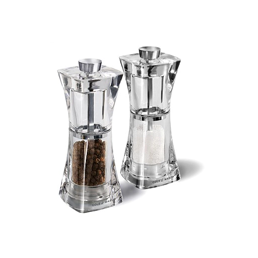 Комплект мелнички за сол и пипер Cole&Mason Crystal 12,5 см