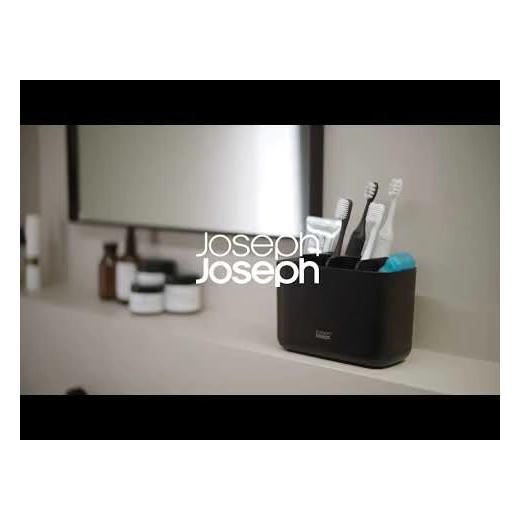Поставка за четка за зъби Joseph Joseph EasyStore™ 6 секции, черна 