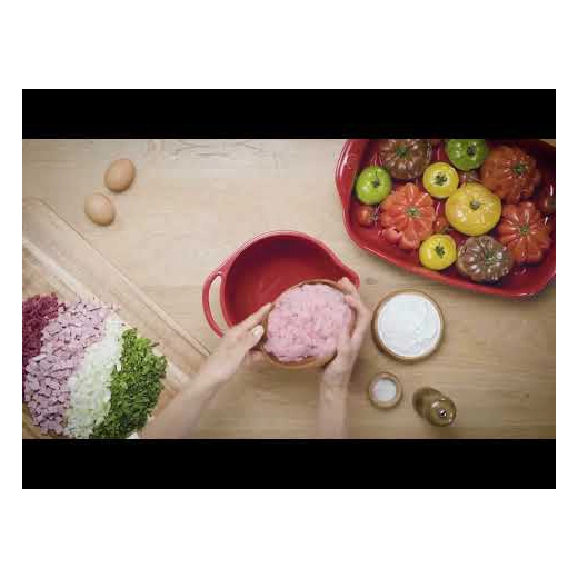 Керамична тава Emile Henry Small Rectangular Oven Dish- 30 х 19 см, синьо-зеленa