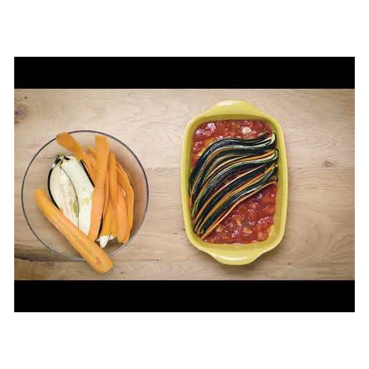 Керамична тава Emile Henry Small Rectangular Oven Dish- 30 х 19 см, синьо-зеленa