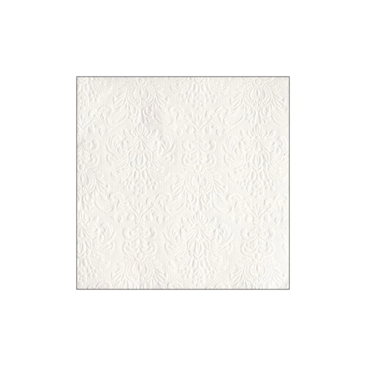 Салфетки Ambiente Elegance white, релефни, 15 броя