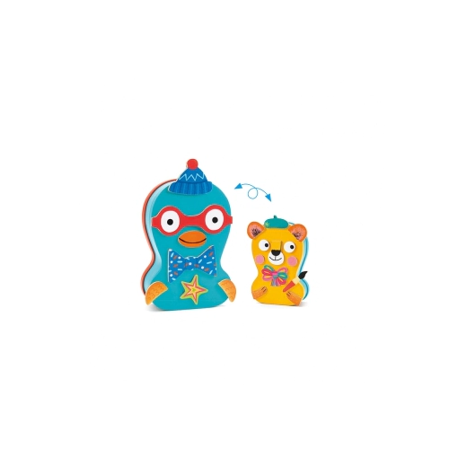 Игра с магнити Djeco 'Забавни животни'