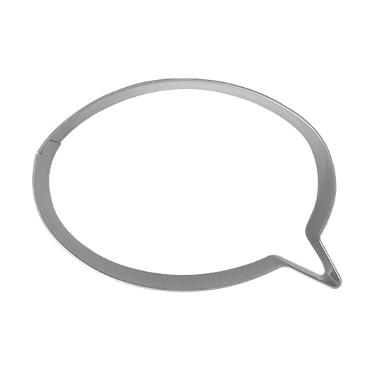 Форма за сладки Kaiser Speech Bubble - 7 см