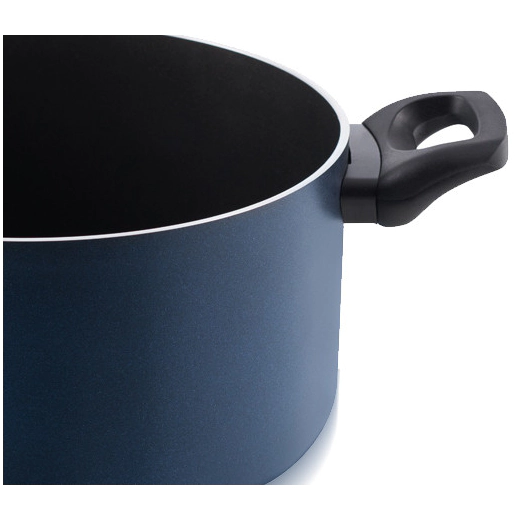 Тенджера с незалепващо покритие Kelomat Rustica Plus Induktion Blue, 5.8 л - 24 см