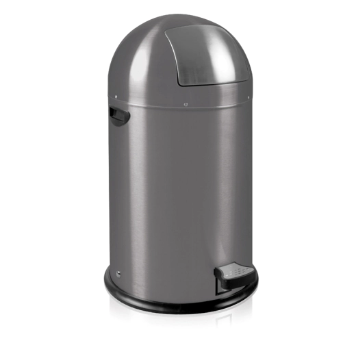 Кош за отпадъци с педал Eko Kick Can, 33 л - сив