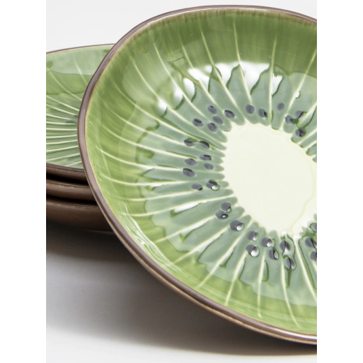 Чиния Bordallo Pinheiro Kiwi Tropical Fruits дизаѝнерска керамика - 21.7 х 21.2 см