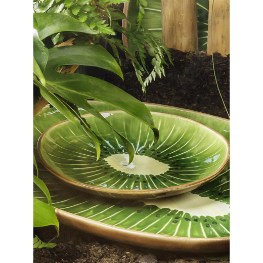 Чиния Bordallo Pinheiro Kiwi Tropical Fruits дизаѝнерска керамика - 21.7 х 21.2 см