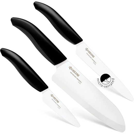 Комплект от 3 броя керамични ножове Kyocera Set Chef