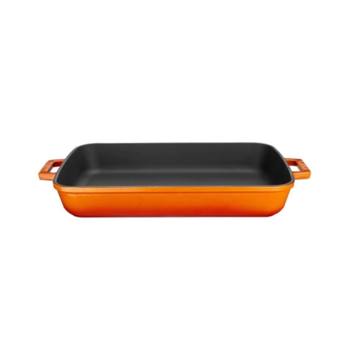 Чугунена тава с отляти дръжки LAVA  22 x 30 см