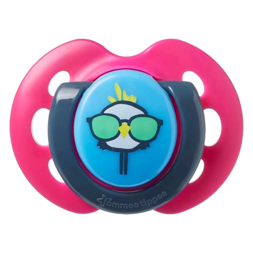 Ортодонтични залъгалки Tommee Tippee Fun Style 0-6 м, 2 броя - Котка и пиле
