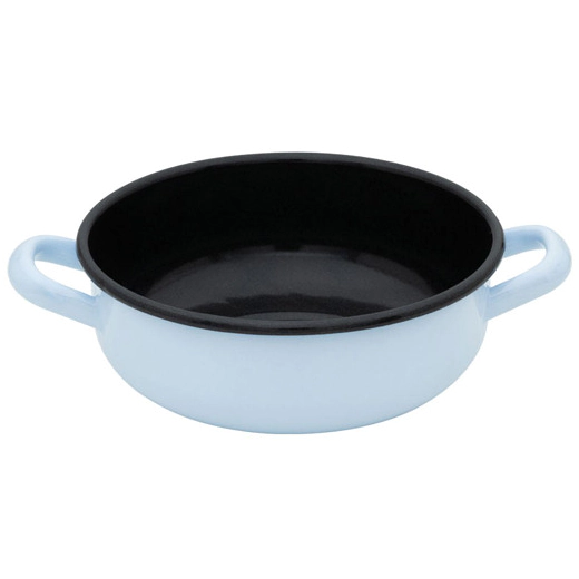 Тиган от масивен емайл Riess Classic Farmer’s Bowl Blue & Anthracite - 18 см