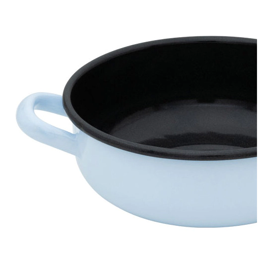 Тиган от масивен емайл Riess Classic Farmer’s Bowl Blue & Anthracite - 18 см