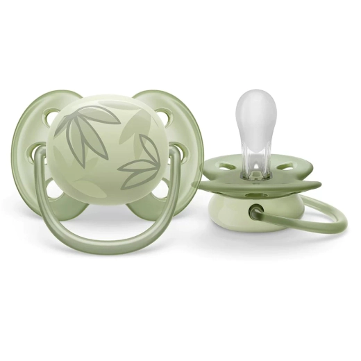 Комплект от 2 броя ортодонтични залъгалки Philips AVENT Ultra Air SCF091/07, 0-6 м