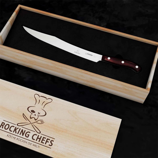 Шефски нож Giesser PremiumCut Filet No 1 Rocking Chefs Micarta - 31 см