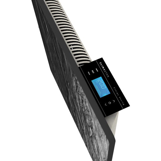 Електрически отоплител с акумулираща функция Climastar Star Wi-Fi 1000 W, черен релеф