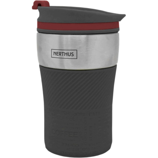 Двустенна термо чаша Nerthus 250 мл, черен цвят