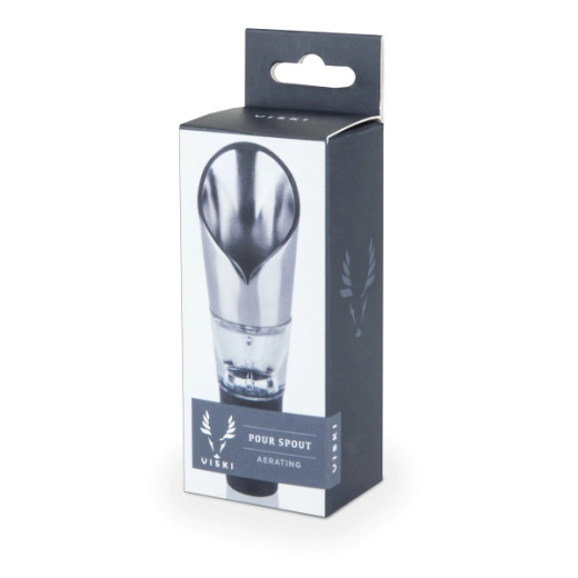 Аератор / наливник за вино Viski Aerating Silver