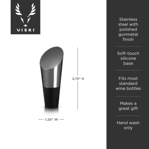 Тапа за бутилки Viski Heavyweight GunMetal