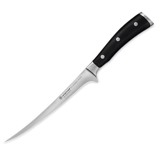 Нож за филетиране Wusthof Classic Ikon Black, острие 18 см
