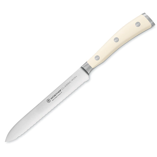 Кухненски нож Wusthof Classic Ikon Crème назъбено острие, 14 см