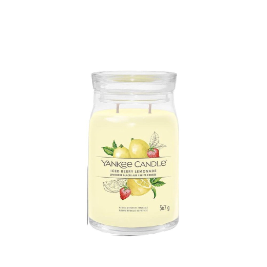 Ароматна свещ в голям буркан Yankee Candle Signature Iced Berry Lemonade